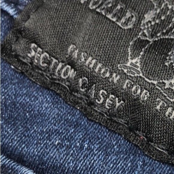 VINTAGE TRUE RELIGION CASEY SKINNY JEANS 27x28 MADE IN USA 🇺🇸 - Picture 14 of 15